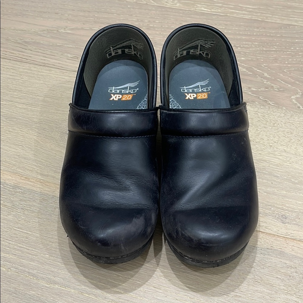 Dansko Black Slip-On Loafers with Cushioned Footbed